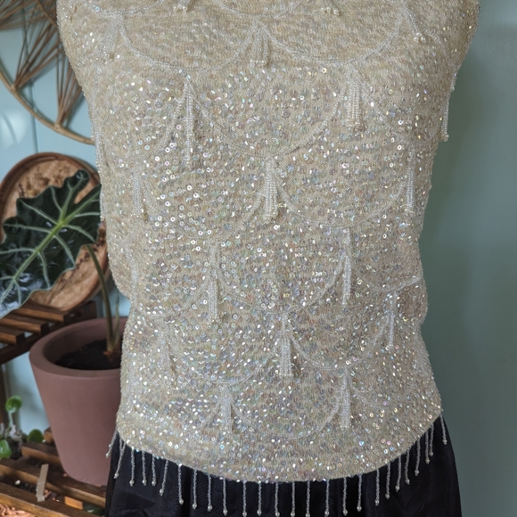Vintage Beaded Sequin Top - Picture 3 of 8